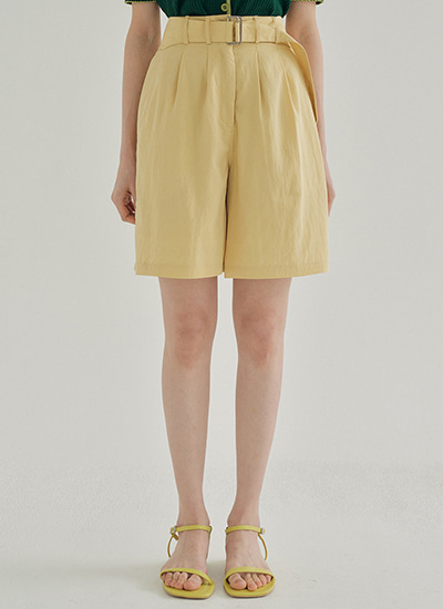 FJD BELTED SHORTS YELLOW